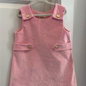 The Beaufort Bonnet Compayn Pink Corduroy Jumper with Gold Buttons